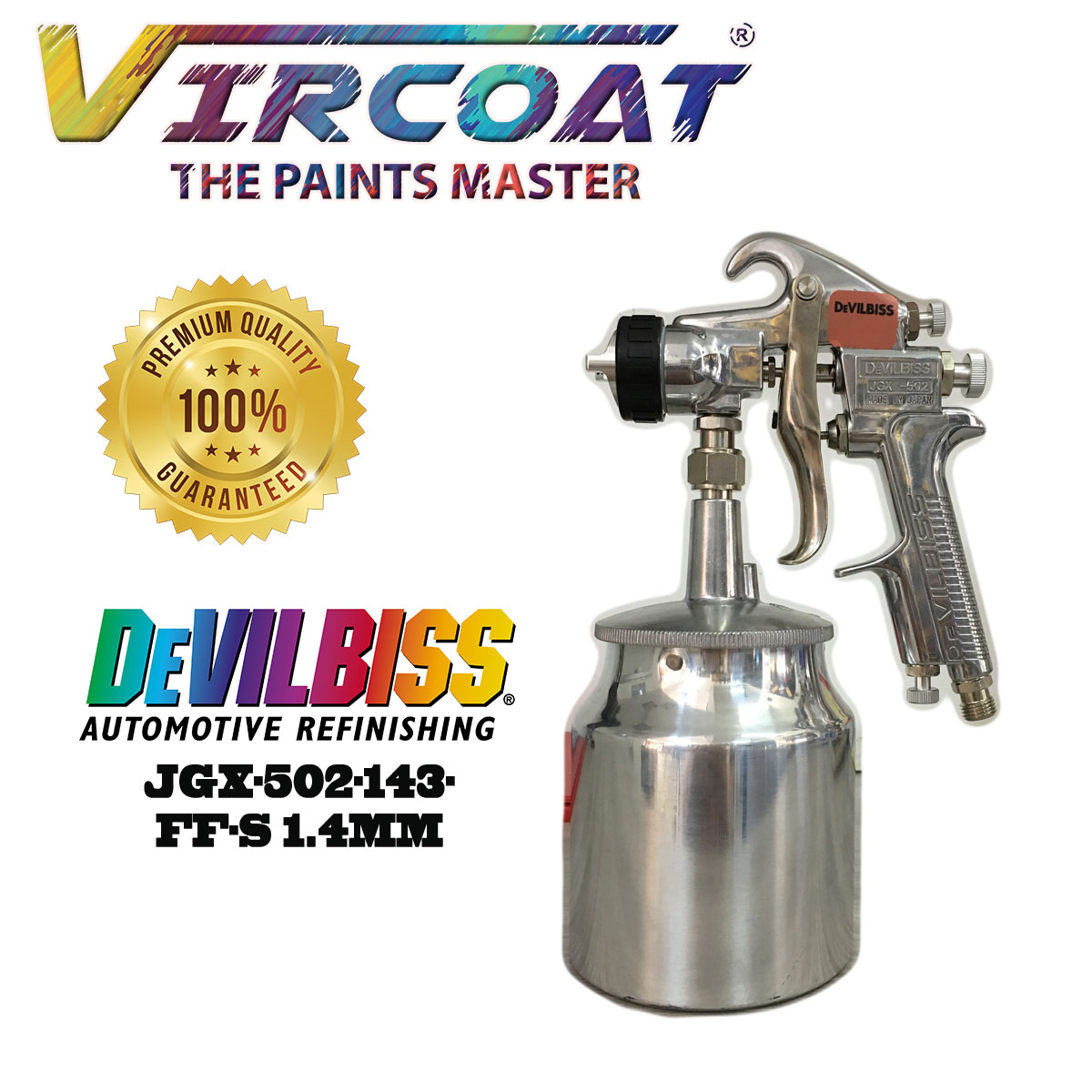 Devilbiss Japan High Atomizing Paint Suction Feed Spray Gun JGX502143